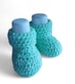 Spring Green Crochet Baby Booties, Gender-Neutral Cot Shoes, Newborn Slip-On  - Image 7