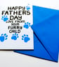 Father's Day Card From The Dog, Fathers Day Card From The Cat, Furry Child - Image 8