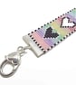 Miyuki Seed Bead Heart Bracelet Handmade with a Beading Loom with Rose Charm - Image 7