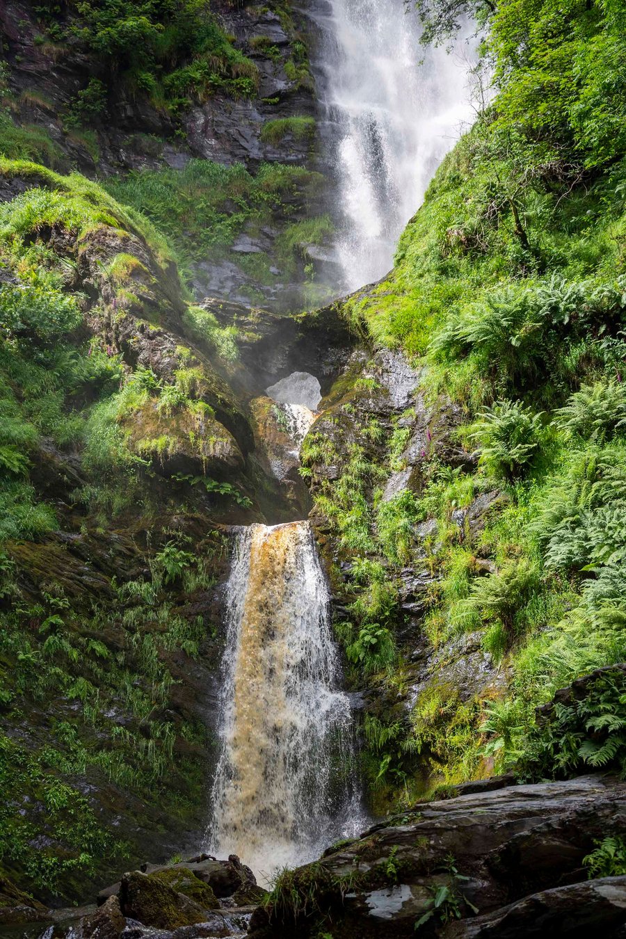 Pistyll Rhaeadr portrait 2 print