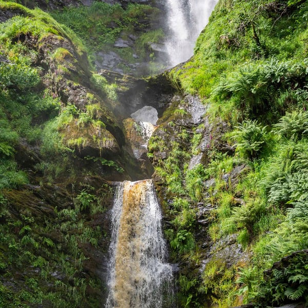 Pistyll Rhaeadr portrait 2 print