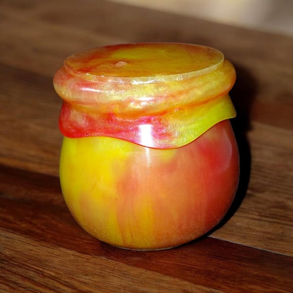 Summer Solstice Trinket Pot – Sunfire Glow  