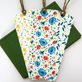 Set of three Meadow bookmarks