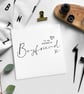 BOYFRIEND birthday card - blank card - Image 1