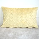 Tempur Travel Pillow Cover 16x10 Soft Cuddlesoft Minky Yellow Spots SMALL