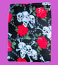 Skull & Roses Print, Book-Tablet Sleeve - Image 2