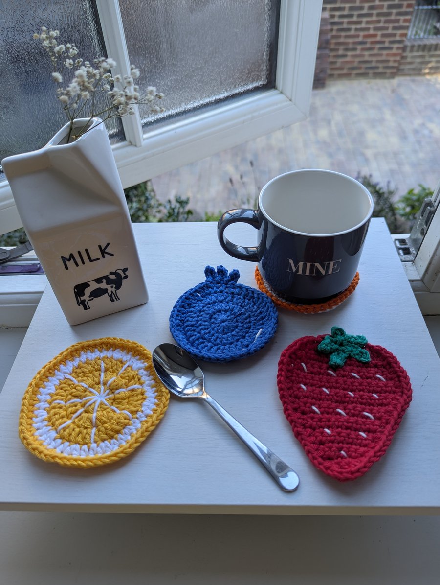 Crochet Fruit Coasters 