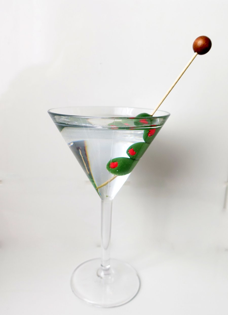 Martini Cocktail Fake Food Drink- Display, Props, Kitchen Kitsch