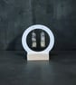 Sterling Silver & Brass  Brutalist Earrings - Designed & Handmade UK - Image 6