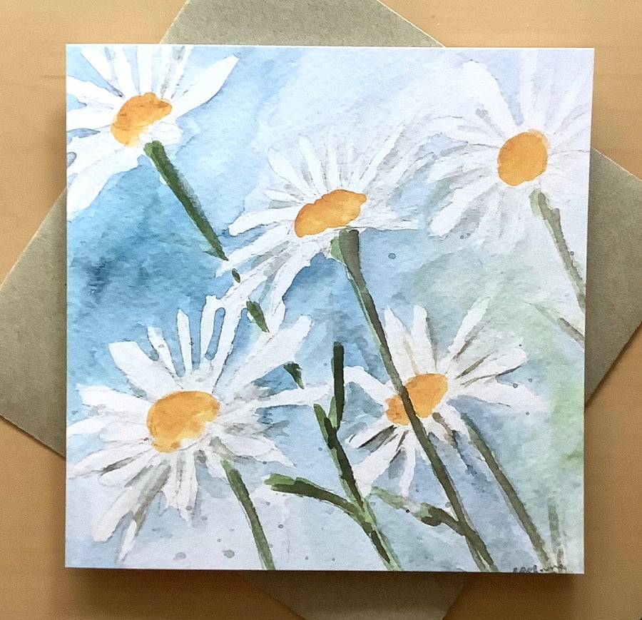 Greetings card - flower card- birthday card