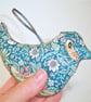 Bird Hanger Strawberry Thief Hanging Padded Decoration William Morris Green - Image 4