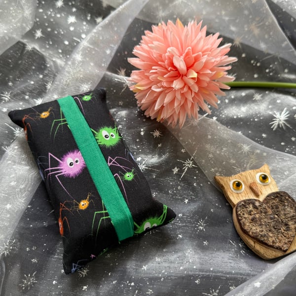 Fabric Pocket Tissue Holder - Travel Tissue Case - Reusable Tissue Pouch for Bag