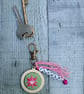 Flower Keyring or Bag Charm - Image 1