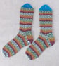 Hand knitted socks, merino wool socks, size 4-6 - Image 3