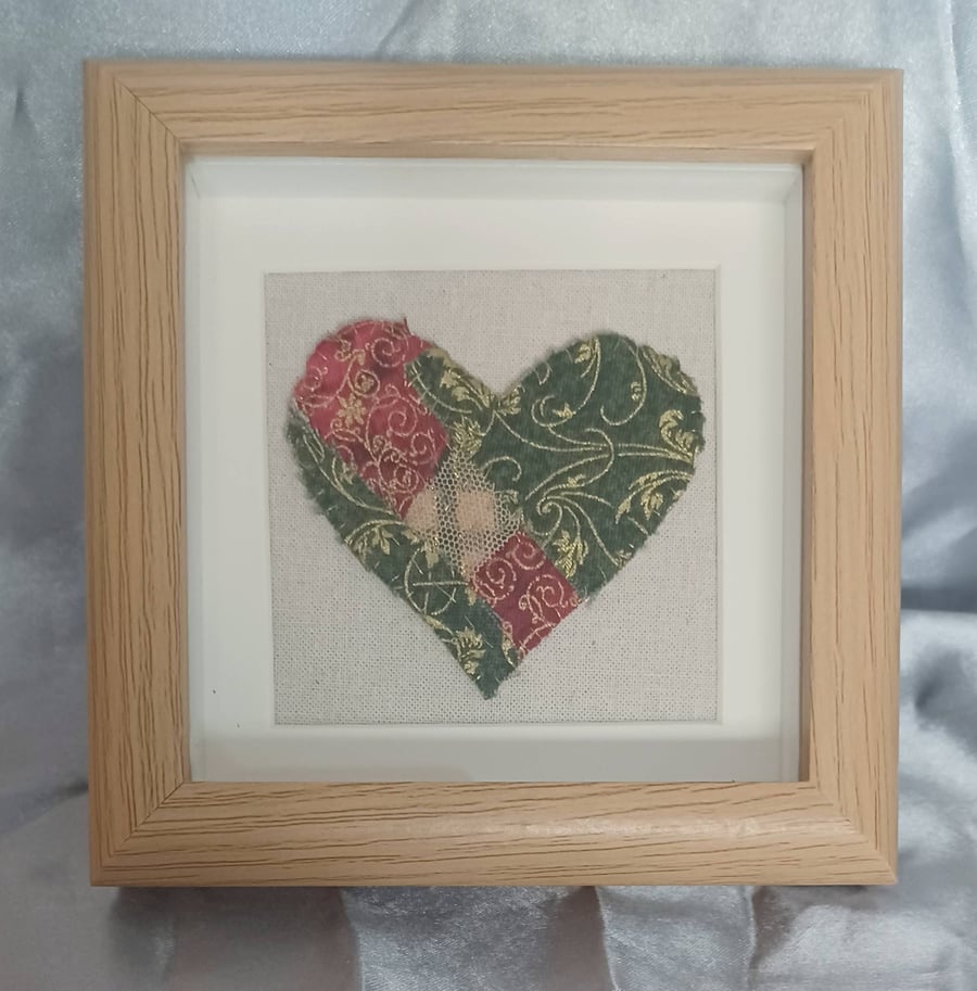 Kintsugi Inspired Framed Heart Art