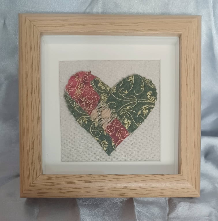 Kintsugi Inspired Framed Heart Art