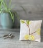 Super Seconds Festival  Vintage Floral Embroidered Linen Lavender Bag - Image 2