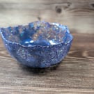 Blue Monday Textured Resin Bowl