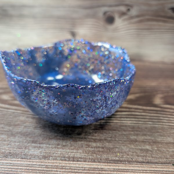 Blue Monday Textured Resin Bowl