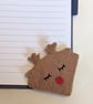 Handmade handsewn felt corner bookmark - reindeer - Image 2