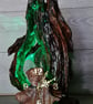 RGB LED Night Lamp Wooden Root 