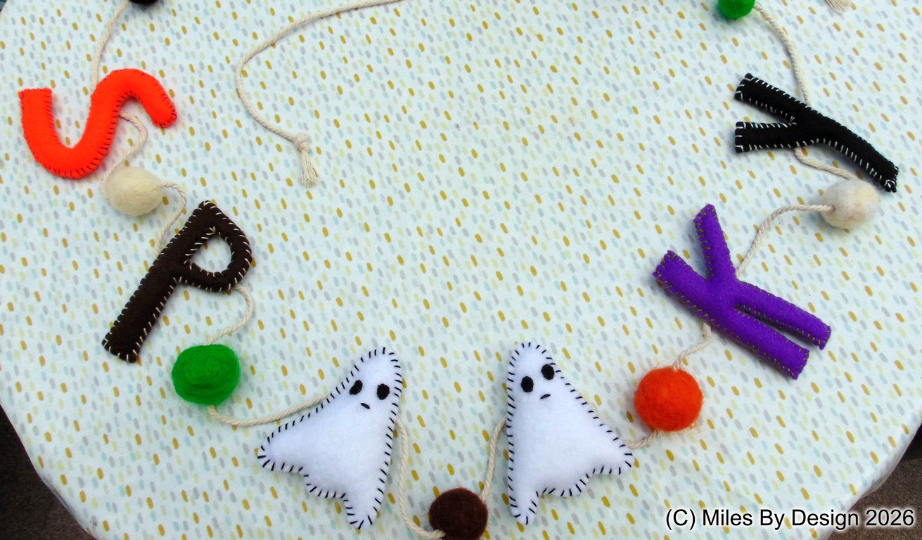Spooky Halloween Felt Banner