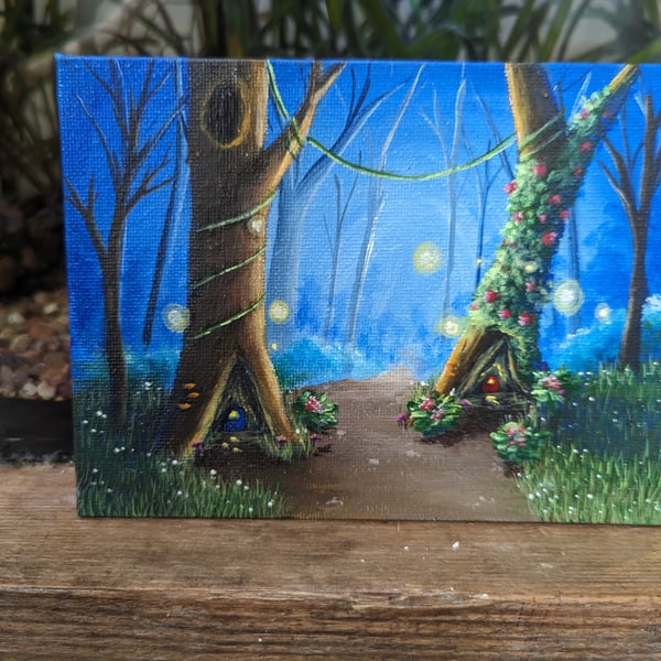 Fantasy Fairy Forest Painting 