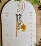 Pencil & Shaving Earrings - Cute Artist Crafts Stationery Dangle Bead Jewellery - Image 2