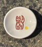 Fox and yellow daisy trinket dish - Image 2