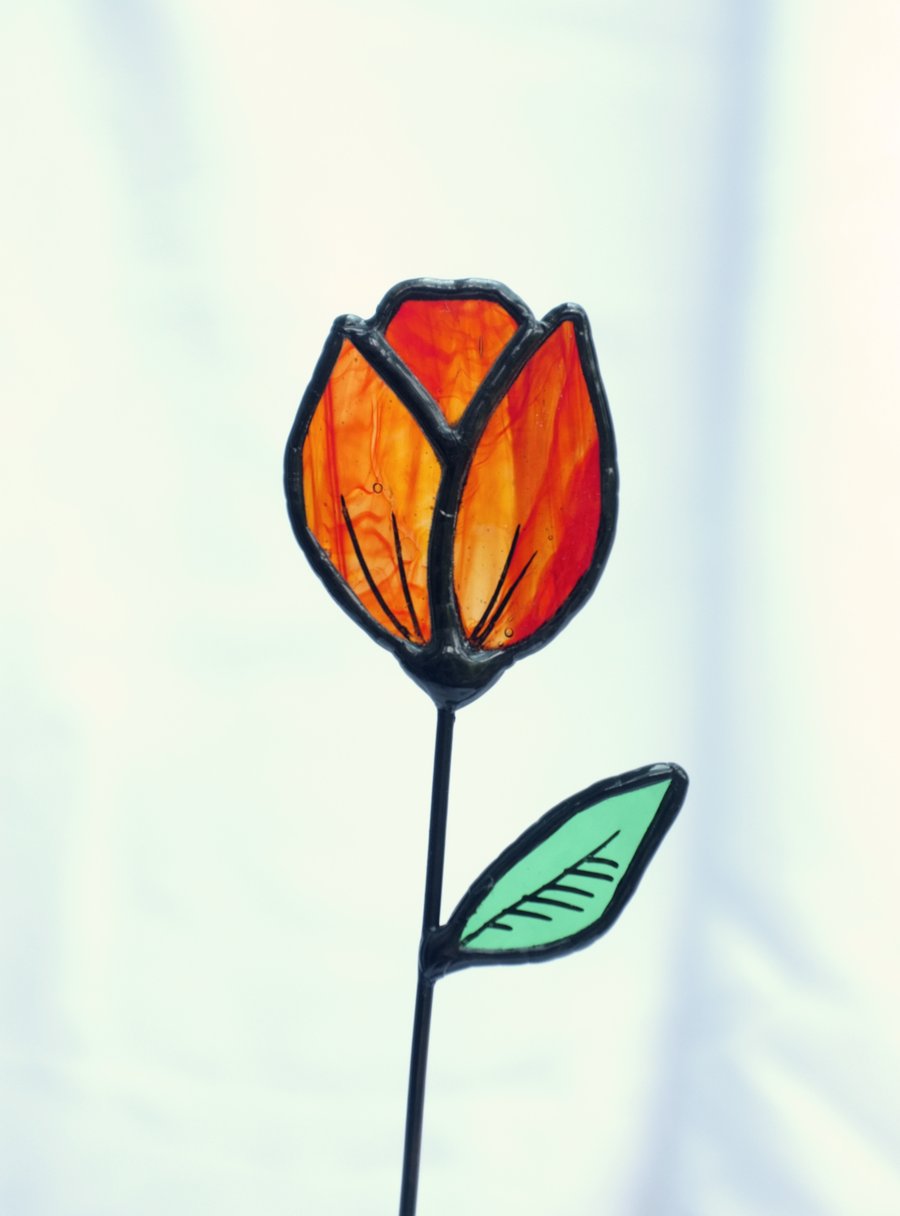 Stained Glass Tulips - Handmade Gifts