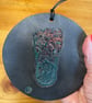 Raku footprint wall-art - Image 1