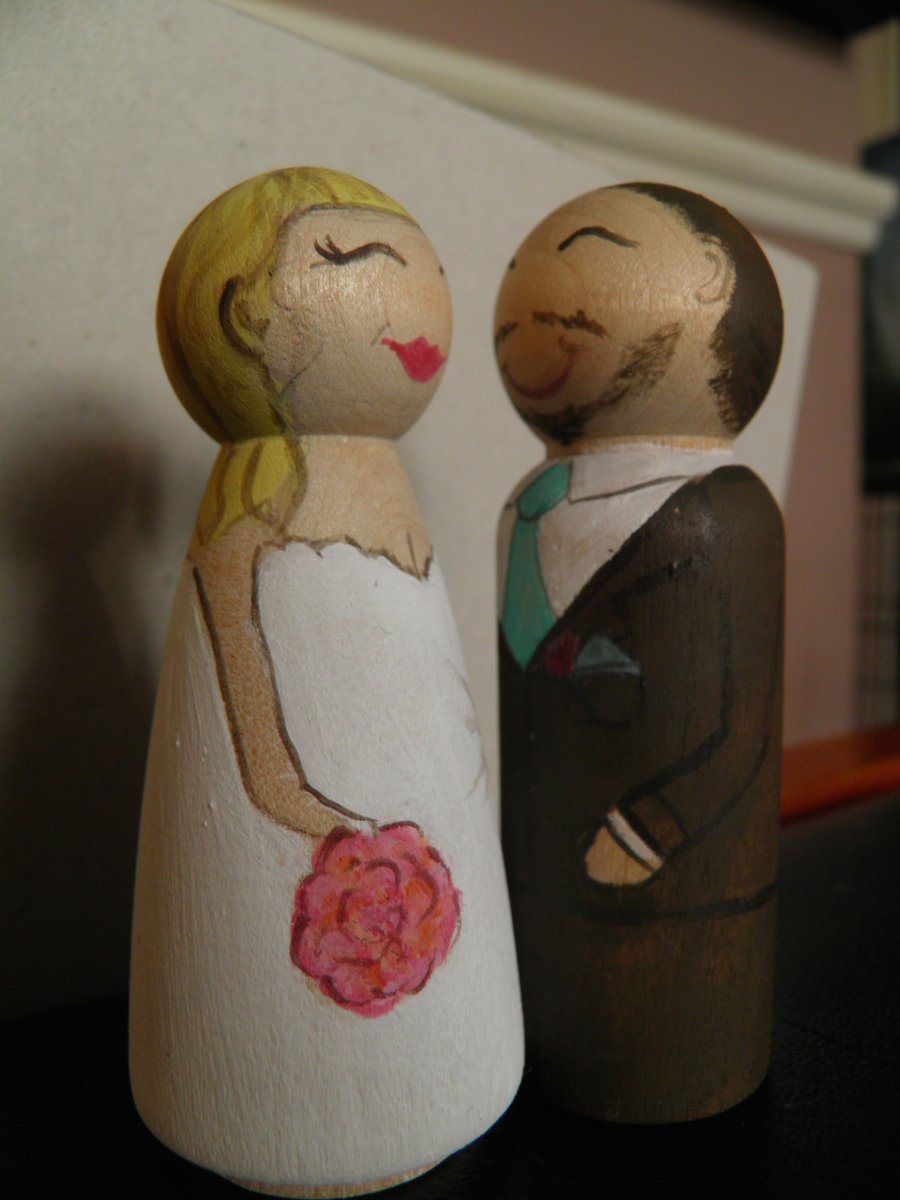 CUSTOM order for Fi Peg Doll Family of 4