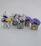 Handmade Floral Tin with Lilac Carnations - Image 4