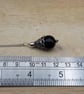 Small Black Jet cone pendant. Reiki jewelry uk. - Image 4