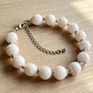 Handmade Moonstone Bracelet, 10mm Beads, Calm, New Beginnings & Gentle Energy