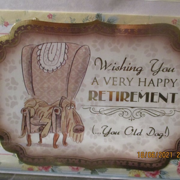 Wishing you a Very Happy Retirement You Old Dog  Card