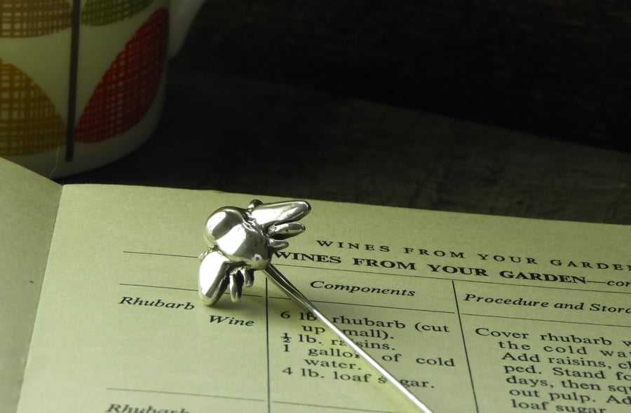 Sterling silver bee bookmark