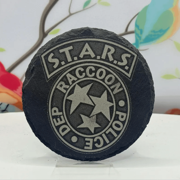 Resident Evil STARS Laser Etched Coaster