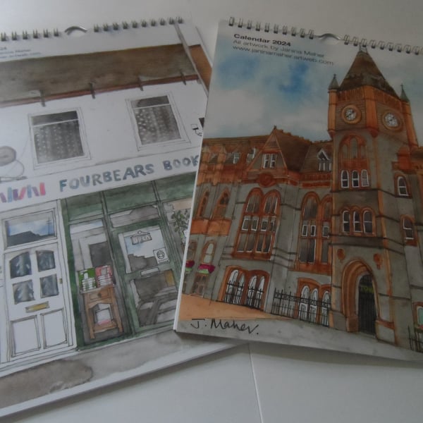 Reading and Caversham calendars 2024 (one of each)
