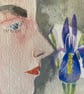 Iris original watercolour painting - Image 5