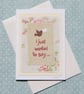A card for a special time, detailed delicate hand-stitched work, a card to keep - Image 3