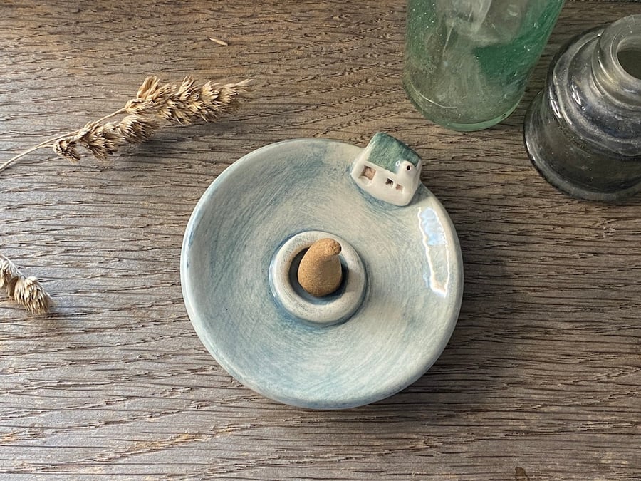 Incense holder Little ceramic Cottage 