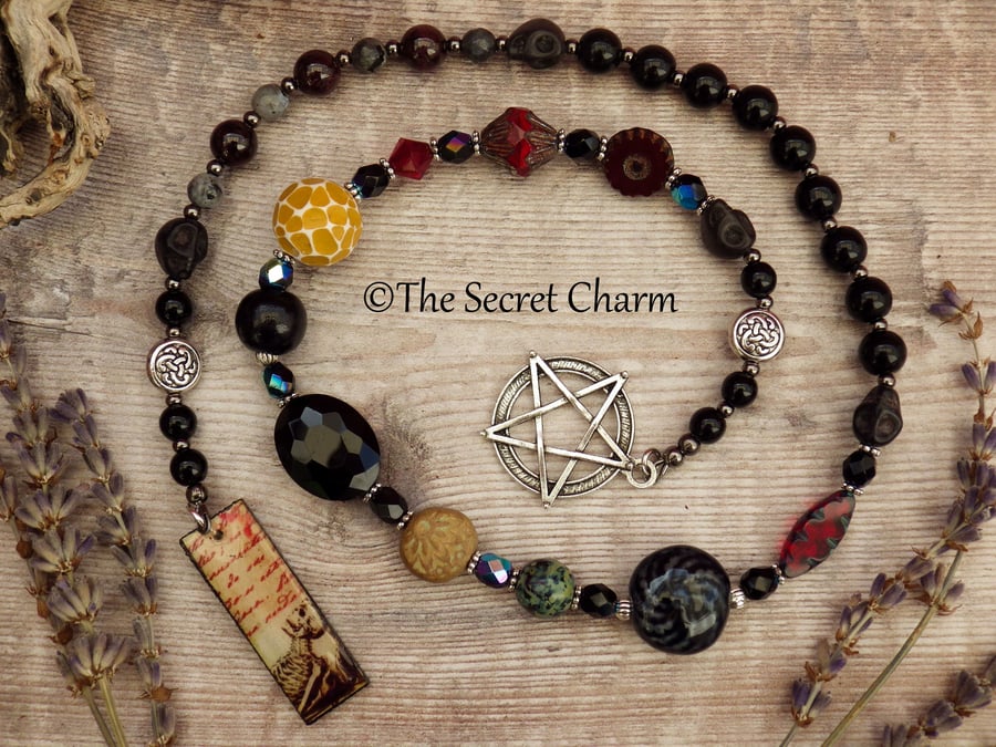 Cailleach Pagan Prayer Beads, Destroyer Goddess, Wiccan Meditation Beads