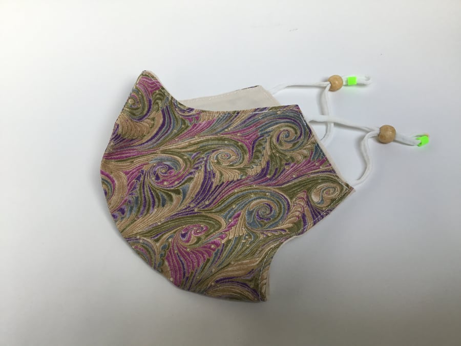 One medium size double layered face mask