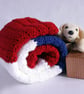 Cozy  Baby  Blanket orThrow - Red, White, and Blue  - Image 6