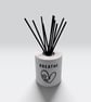 Personalised Reed Diffuser Holder, Handmade Bottle Cover, Black Heart Design - Image 6