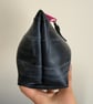Lined Inner Tube Bag - Dark Pink Zip & Off-White Bicycle Lining - Image 5