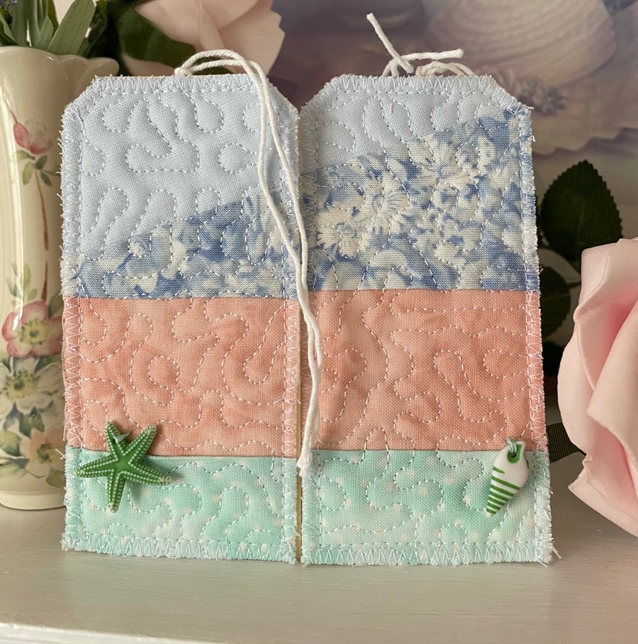 By the Sea set of two gift tags PB7