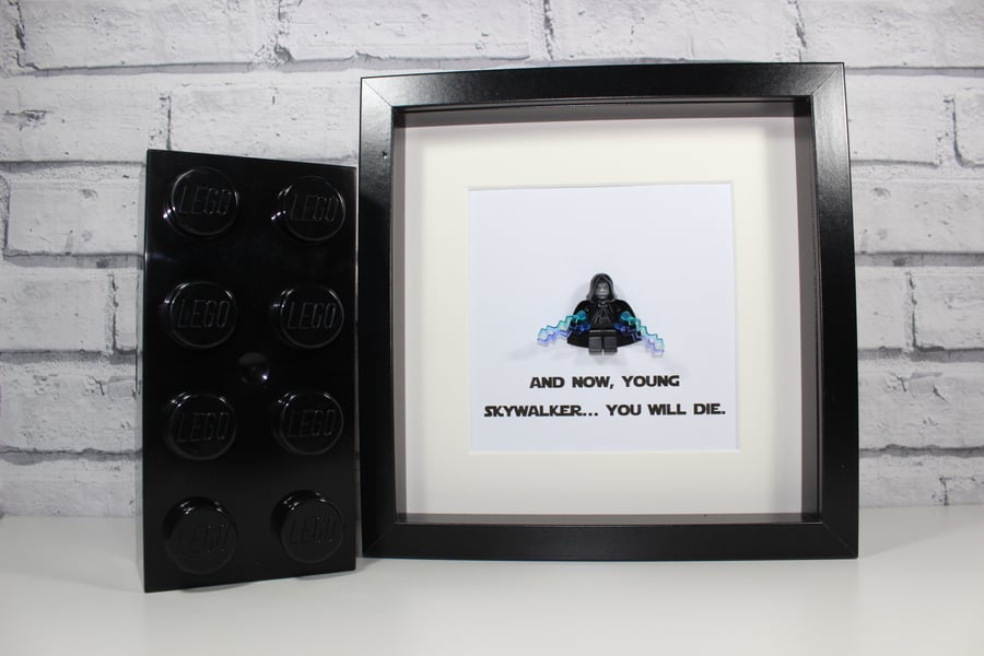 THE EMPORER - STAR WARS - FRAMED LEGO MINIFIGURE