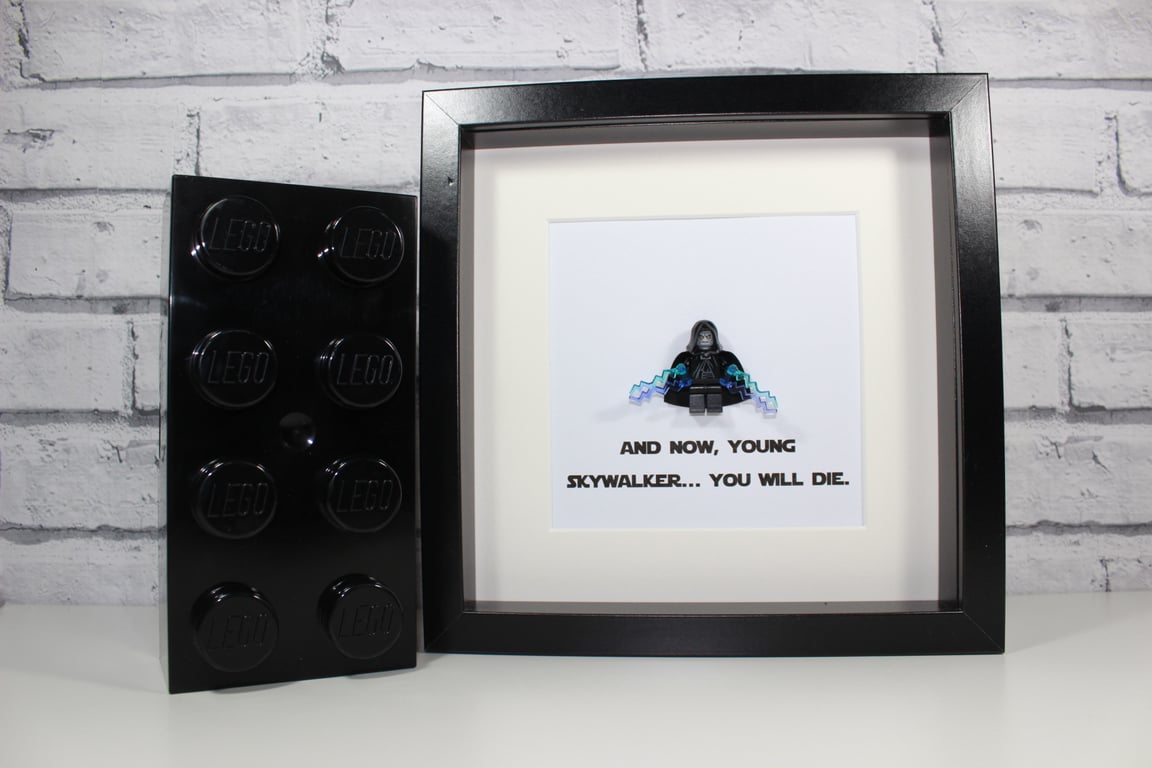 THE EMPORER - STAR WARS - FRAMED LEGO MINIFIGURE